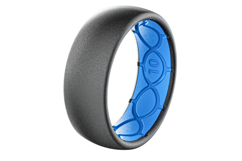 Solid Deep Stone Grey Ring