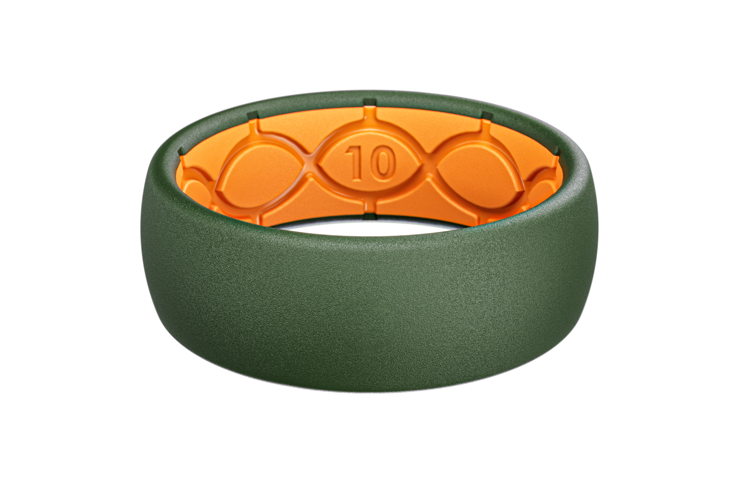 Solid Moss Green Ring